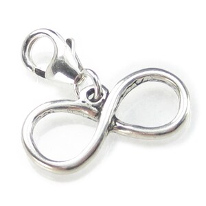 Infinity med klämma i sterlingsilver, .925 x 1, evighetsberlocker