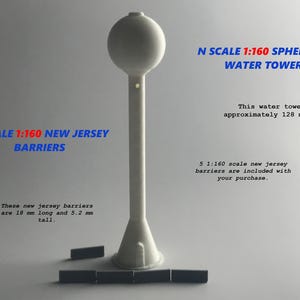1:160 N Scale Spherical Water Tower