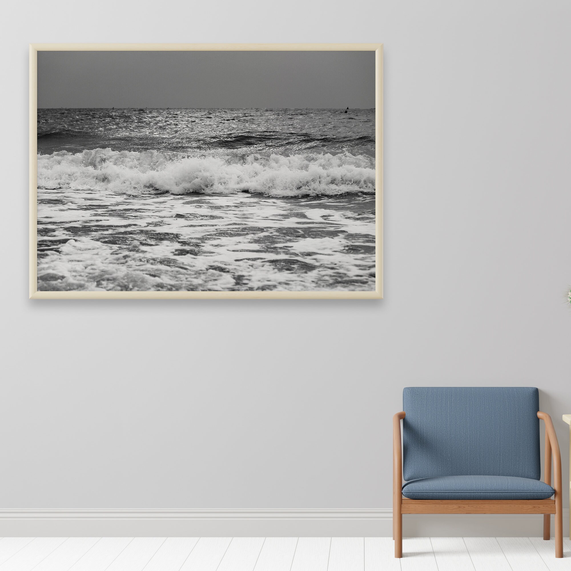 Wave Print Wave Wall Art Ocean Wave Print Seascape Digital | Etsy