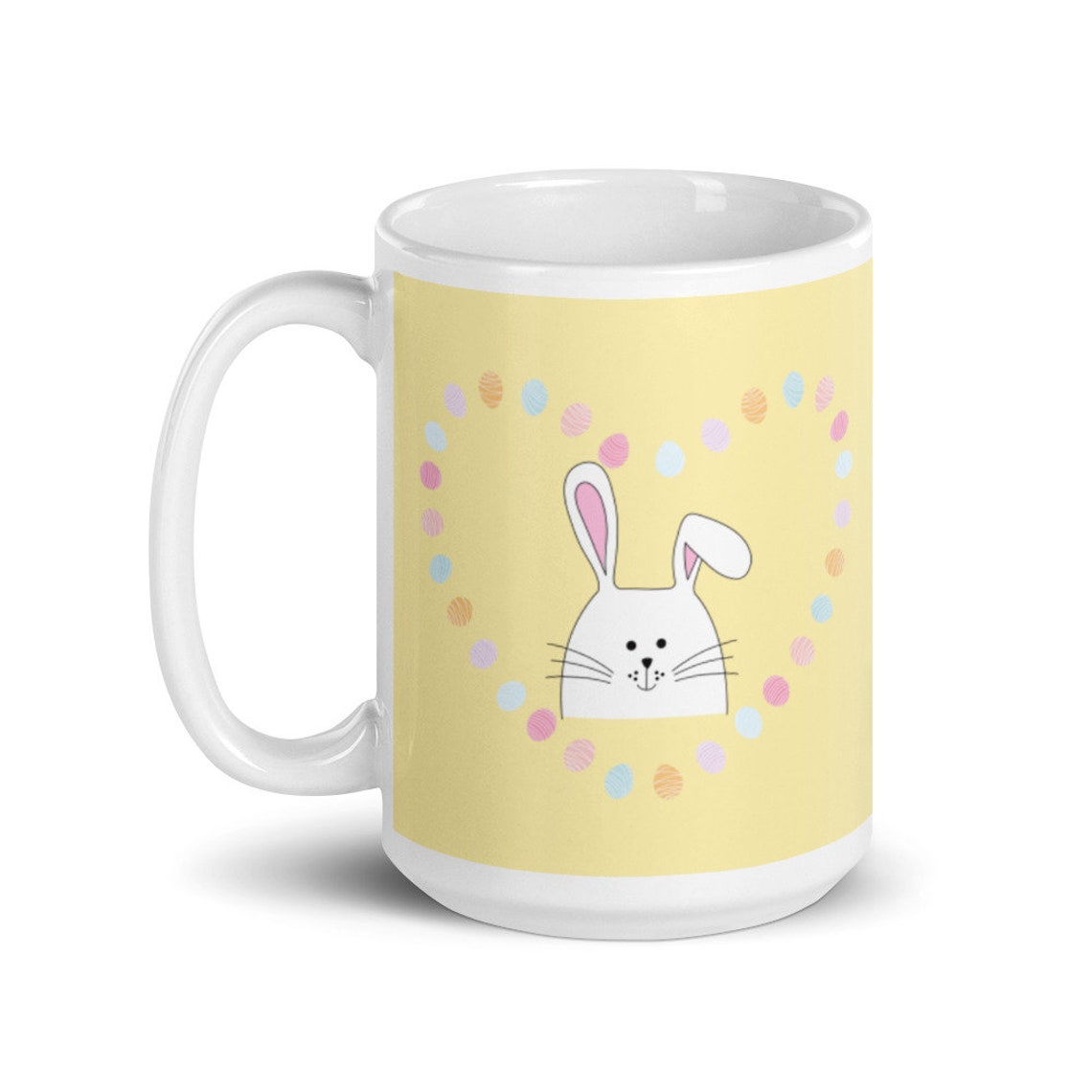 Easter Bunny Heart Mug | Etsy