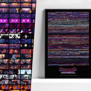 Spider-Man: Across the Spider-Verse Frame Poster, Spider Man Movie Poster, SpiderMan Poster