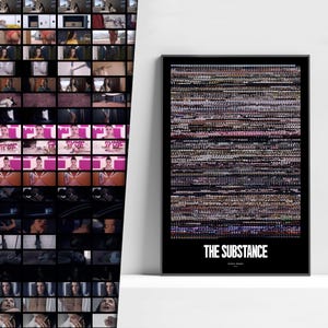 The Substance (2024) Frame Poster, The Substance Movie Poster, The Substance Poster