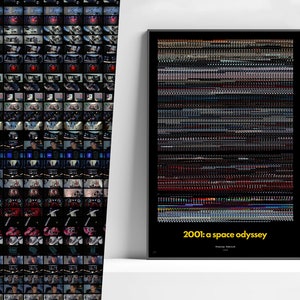 2001: A Space Odyssey (1968) Frame Poster, 2001 Space Odyssey Poster, Kubrick Poster