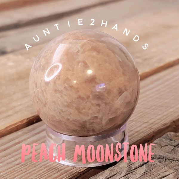 Peach Moonstone sphere | 45mm sphere