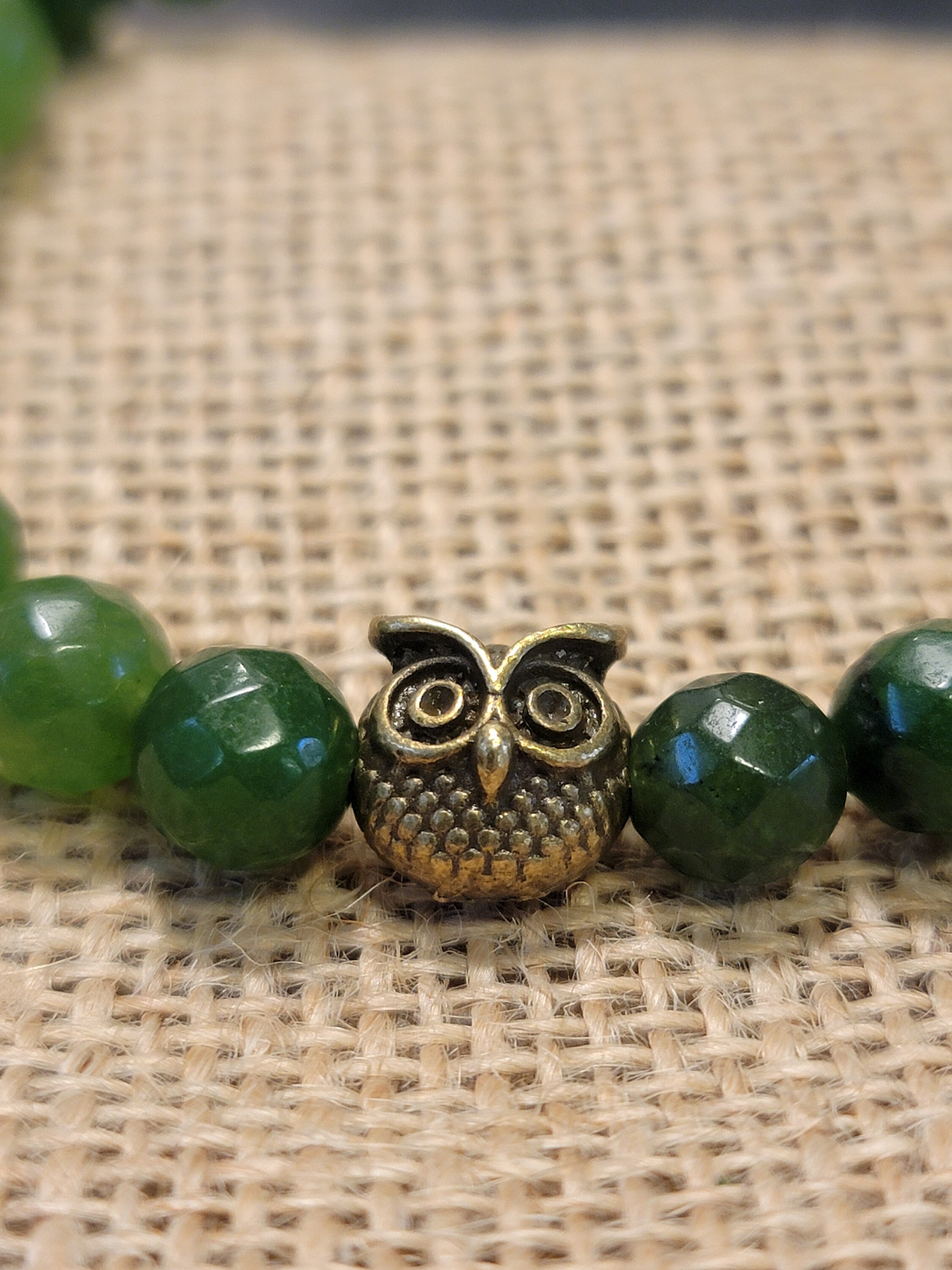 Owl Stretchy Bracelet | Jade Gift