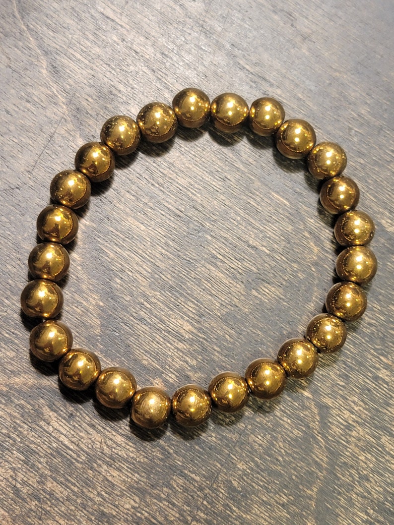 Gold Hematite Stretchy Bracelet - Etsy