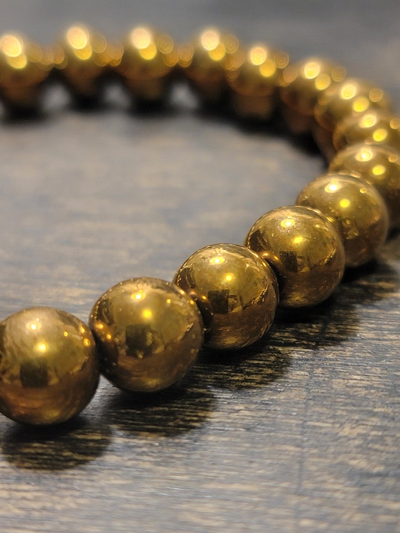 Gold Hematite Stretchy Bracelet - Etsy