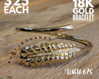 Goddess Gear Feather Gold Cuff bracelet