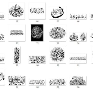 30 arabische Kalligrafie svg digitale Datei Download Bundle in Jpeg, Png, Svg. Instant Digital Download cricut
