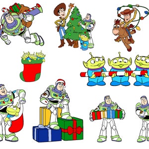 Toy Story Noël 9 articles en téléchargement numérique SVG, jpg, Pdf, PNG et Eps