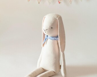 Marcel the Rabbit - Handmade 21 inch stuffed animal - Stuffed Rabbit