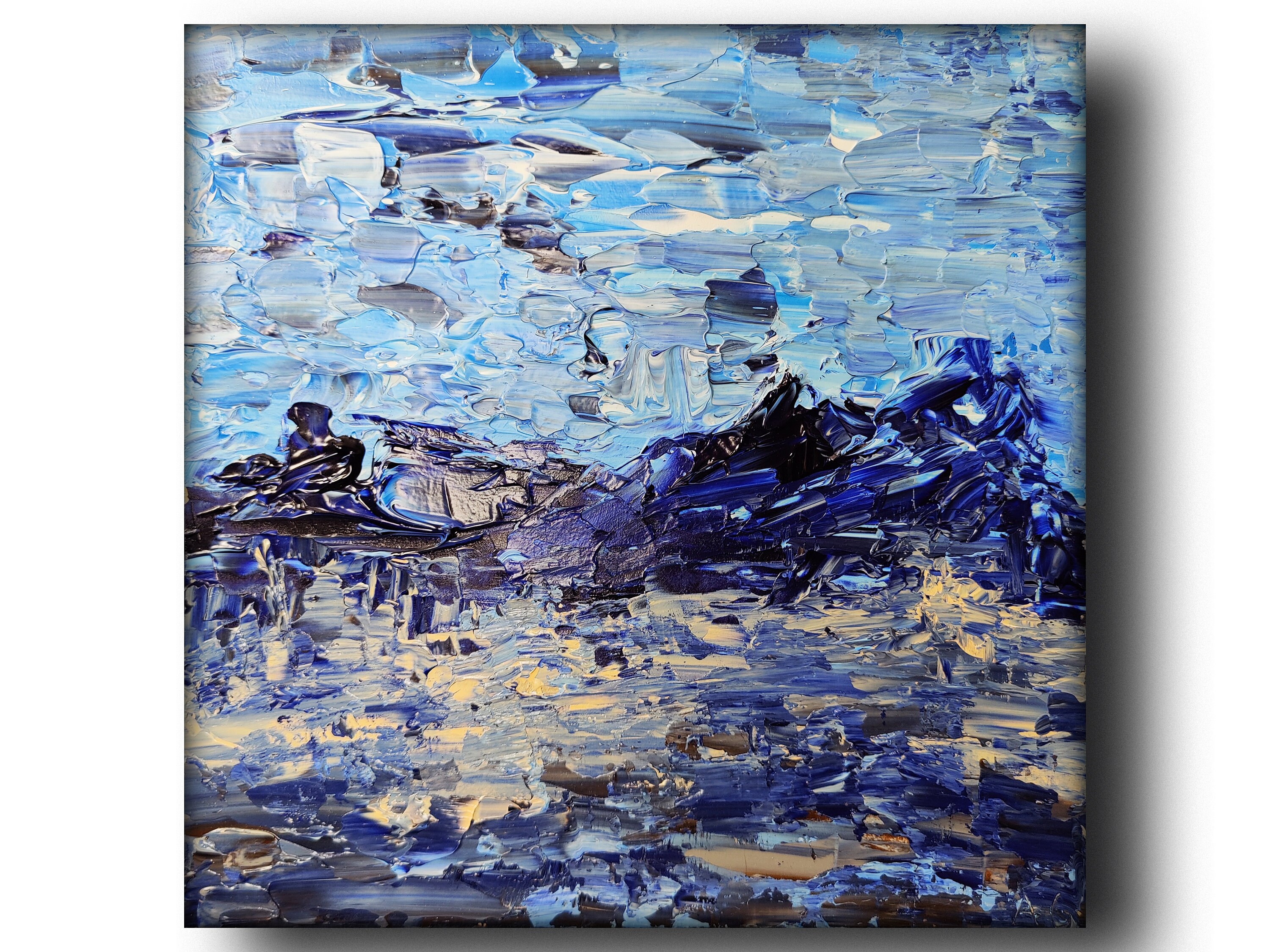 Abstract Landscape Painting Texas Wall Art Original Painting Etsy