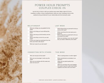 Couples Check-In - Power Hour Prompts