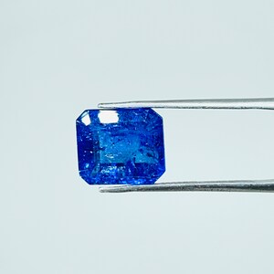 AAA-kleur tanzaniet 8,05 karaat natuurlijke toevoeging Tanzaniet Achthoekige edelsteen Gefacetteerde tanzaniet Ringmaat edelsteen 12 x 10 x 7 mm