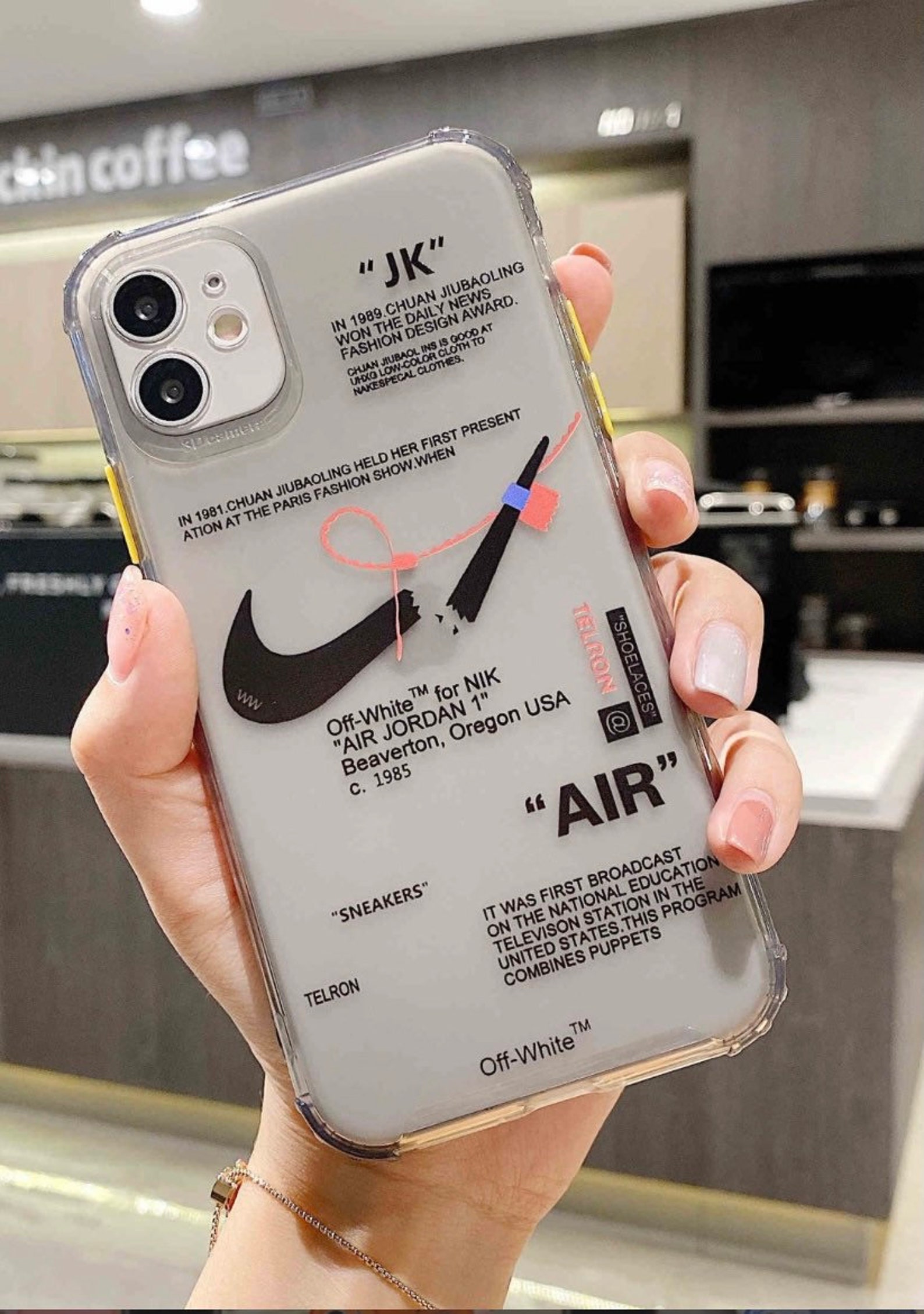 Nike Air Off White Jk Fashion Design Case for IPhone 12 12 | Etsy