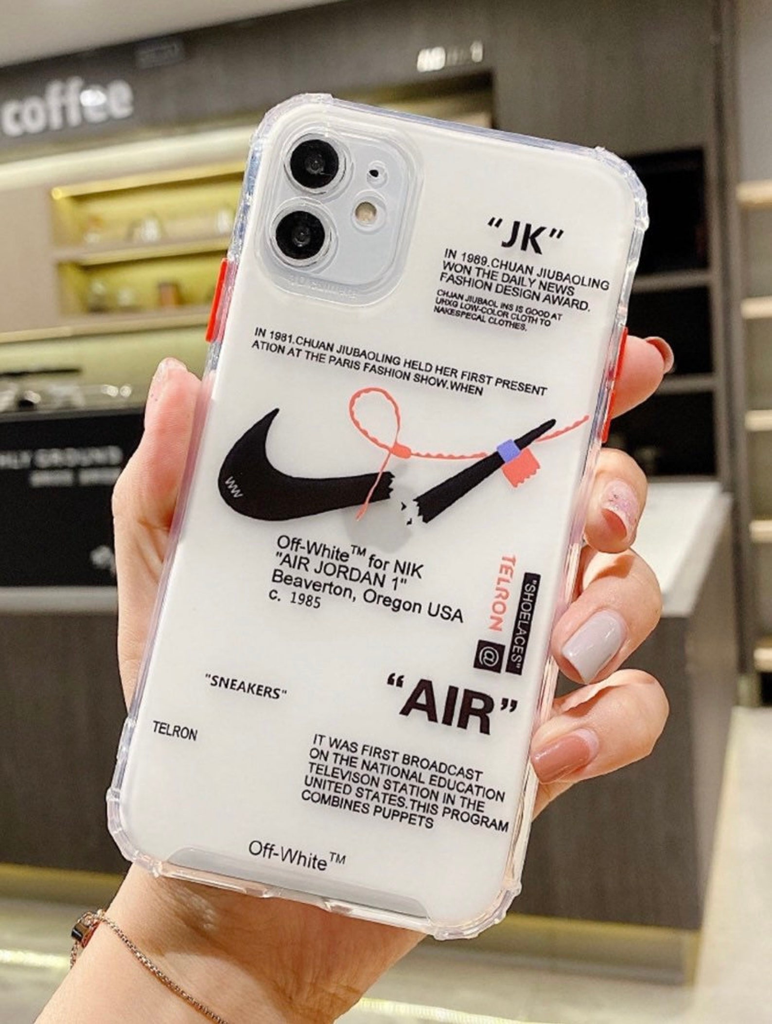 Nike Air Off White Jk Fashion Design Case for IPhone 12 12 | Etsy