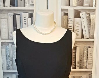 Black Vintage Hepburn 1950's Style Evening Gown Dress - Audrey Black Dress - Ball Dress - French Chic - Elegant Full Circle Evening Dress