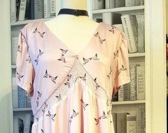 Valentine's Style, Lindy, Swing, Peace Doves, Love and Romance, Red/Balck Hearts, Bird  Dress