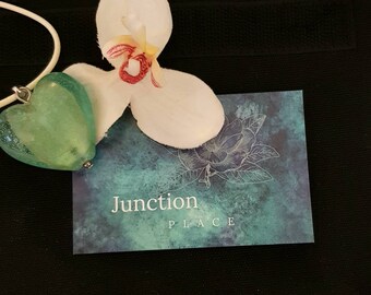 Valentine's - Green/Aqua Heart Pendant - Love Heart Necklace - Fantasy Heart Pendant