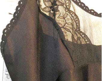 Lingerie - Camiknicker - 1920's Style, Vintage French Chic Chemise Teddy Camiknicker, Lace Teddy