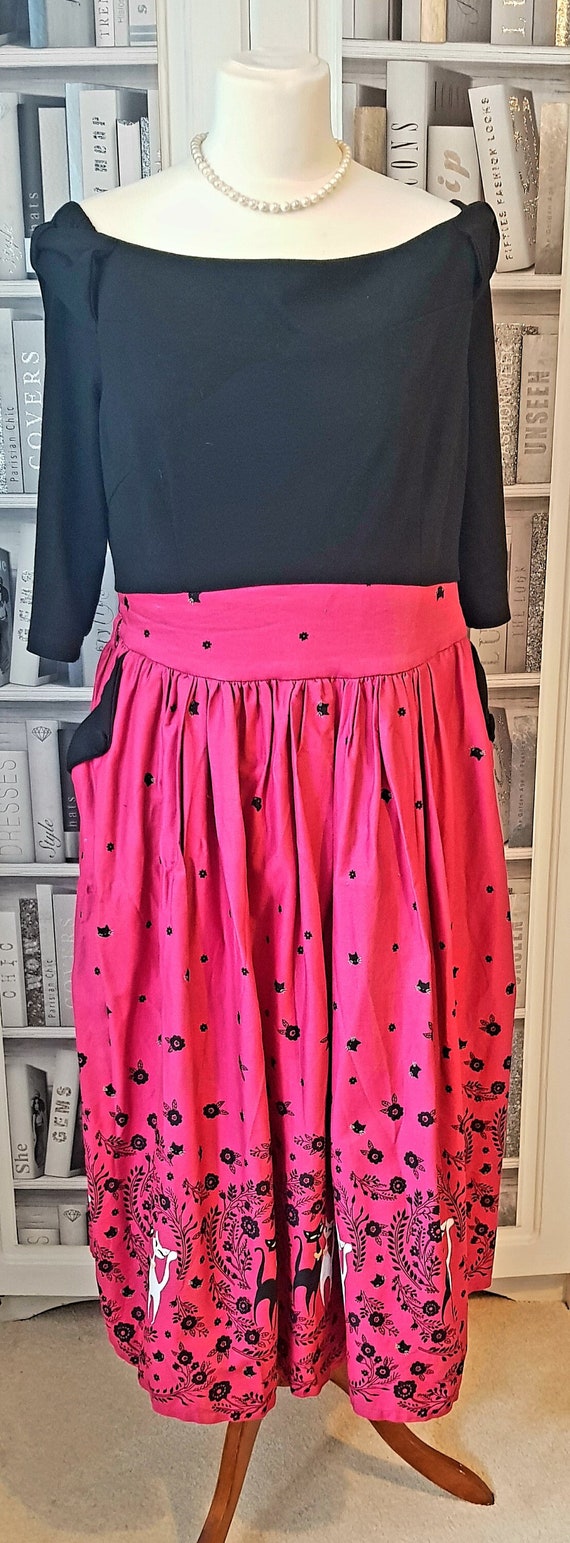 Black and Pink French Kitty Dress