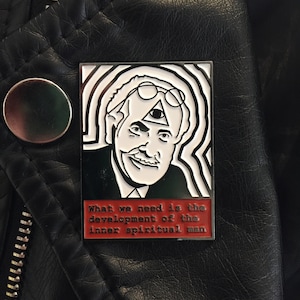 Carl Jung Enamel Pin, Psychology Third Eye Spirituality Enlightenment Dreams Soul Mysticism