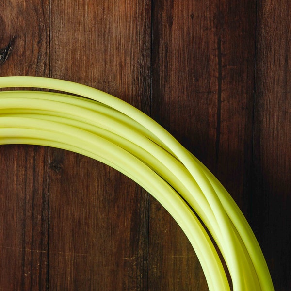 Polypro Hula hoop, foldable 5/8 (16mm). "Lemon UV" 