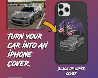 Personalisierte Auto iPhone Hülle, personalisiertes Geschenk