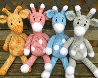 Handmade Crochet Giraffe Cuddly Toy