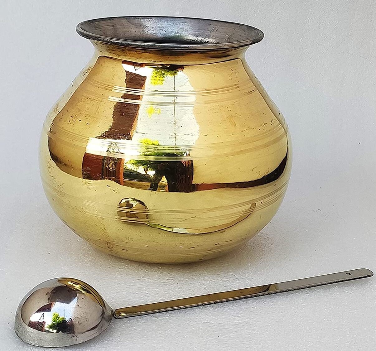 Traditional Bronze Handi/Pongal Pot 3 LTR Free Wooden Spoon Etsy