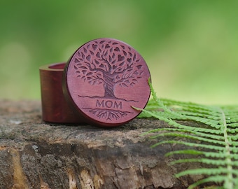 Personalized Tree of Life Cremation Urn: Handmade Alder Wood Keepsake