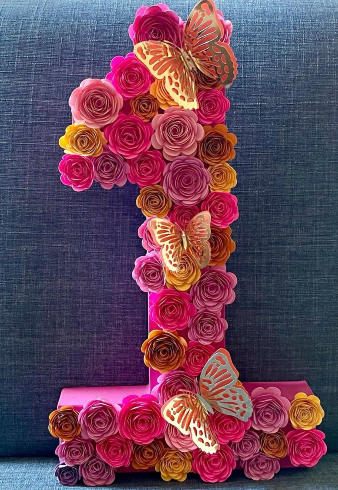 Paper Flower Numbers, Number Flowers, Birthday Numbers, Floral Numbers