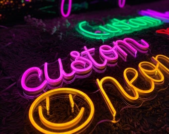 Niestandardowy neon | Neon | Spersonalizowany neon | Neonowy znak barowy | Neony LED | Ręcznie robiony neon | Estetyczny wystrój pokoju