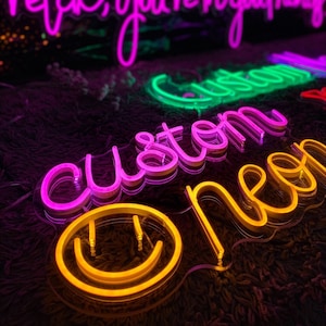 Custom Neon Sign | Neon Sign | Personalized Neon Sign | Neon Bar Sign | LED Neon Lights | Handmade Neon Sign | Aesthetic Room Decor