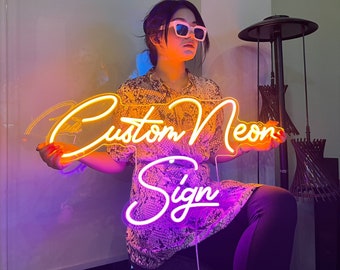 Insegna al neon personalizzata | Insegna al neon | Insegna al neon estetica personalizzata | Arredamento della camera | Insegna al neon a LED | Insegna al neon per matrimonio | Luce per insegne al neon | Decorazione murale