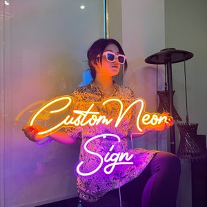 Custom Neon Sign Neon Sign Aesthetic Custom Neon Sign Room decor LED Neon Sign Wedding Neon Sign Neon Sign Light Wall decor Bild 1