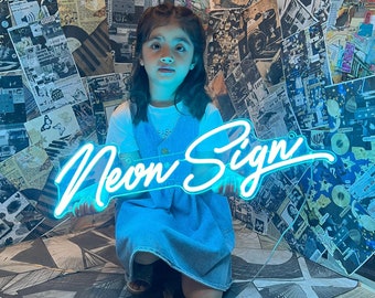 Cadeau voor kinderen | Woondecoratie | Gif | Neonreclame | Neonlichtbord | Neonreclame op maat | Neon Sign Slaapkamer | Gepersonaliseerd neonbord | Verlichting
