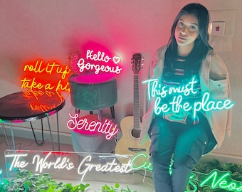 Custom Name Neon Sign| Neon Sign| Neon LED Light Sign| Neon Sign Bedroom| Personalized Wedding Neon Sign Gift|Create Your Own LED Neon Signs