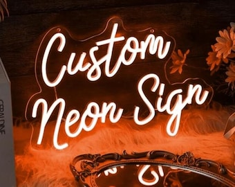 Custom Neon Sign, Personalized Name Neon Sign, Home decor, Wall Art, LED Wedding Sign, Wall Decor, Last Name Sign, Gift for Him/Her