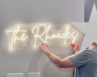 Wedding Neon Sign, Custom Neon sign, Wedding Backdrop, Party Sign, Personalised Neon, Gifts for Him/Her, Engagement Sign, Reception Decor
