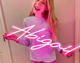 Custom Name Neon Sign – Personalized LED Name Light for Kids Room, Birthday Gift, Wall Decor