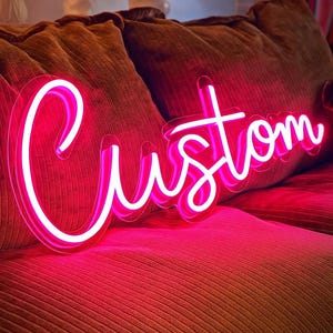 Custom Neon Sign, Neon Signs, Custom LED Neon Sign, Custom Sign, Personalized Name Neon Sign, Wedding Neon Sign, Home Decor, Wall Decor