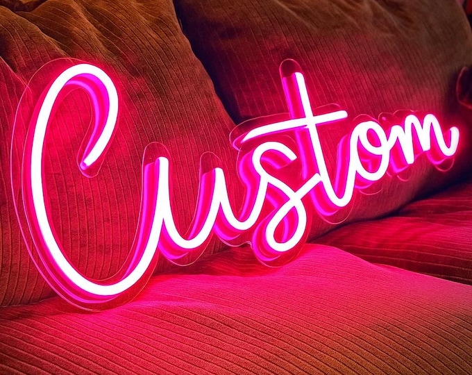Custom Neon Sign, Neon Signs, Custom LED Neon Sign, Custom Sign, Personalized Name Neon Sign, Wedding Neon Sign, Home Decor, Wall Decor