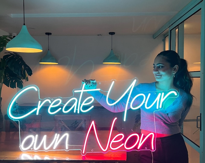 Custom Neon Sign | Neon Sign | LED Light Neon Sign | Personalized Neon Sign | Wedding Neon Sign | Wall Decor | Home Decor | Room Decor