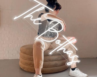Custom Neon Sign, Neon Signs, Personalized Gifts, LED Neon Sign, Wedding Name Neon sign, Neon light Sign, Home Decor, Wall Decor