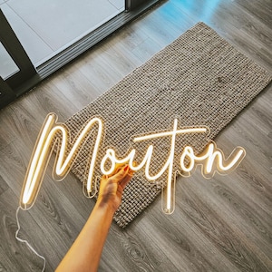 Custom Name Neon Sign, Neon Sign, LED Light Neon Sign, Personalized Gifts, Wedding Sign, Aesthetic Neon Sign, Home Wall Decor Sign Gift