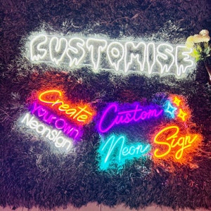 Customize Your Neon Sign| Neon Sign Custom| Wedding Decor Neon Sign| LED Light Neon Sign| Name Neon Sign| Neon Bedroom Signs| LED name sign