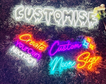 Customize Your Neon Sign| Neon Sign Custom| Wedding Decor Neon Sign| LED Light Neon Sign| Name Neon Sign| Neon Bedroom Signs| LED Name Sign