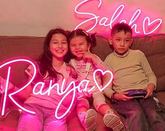 Kids Gift Sign , Personalized , Neon ,Gifts for him, Gifts for her, Wedding Neon Sign, Wedding Gift, Wedding Decor, Unique Gift, Home Decor