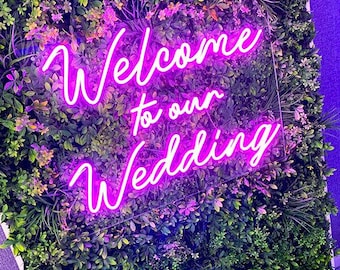 Custom Wedding Neon Sign, Aesthetic Neon Signs, Neon sign bedroom, LED Sign, Wedding Gifts sign, Home Decor, Wall Decor, Personalized Gifts